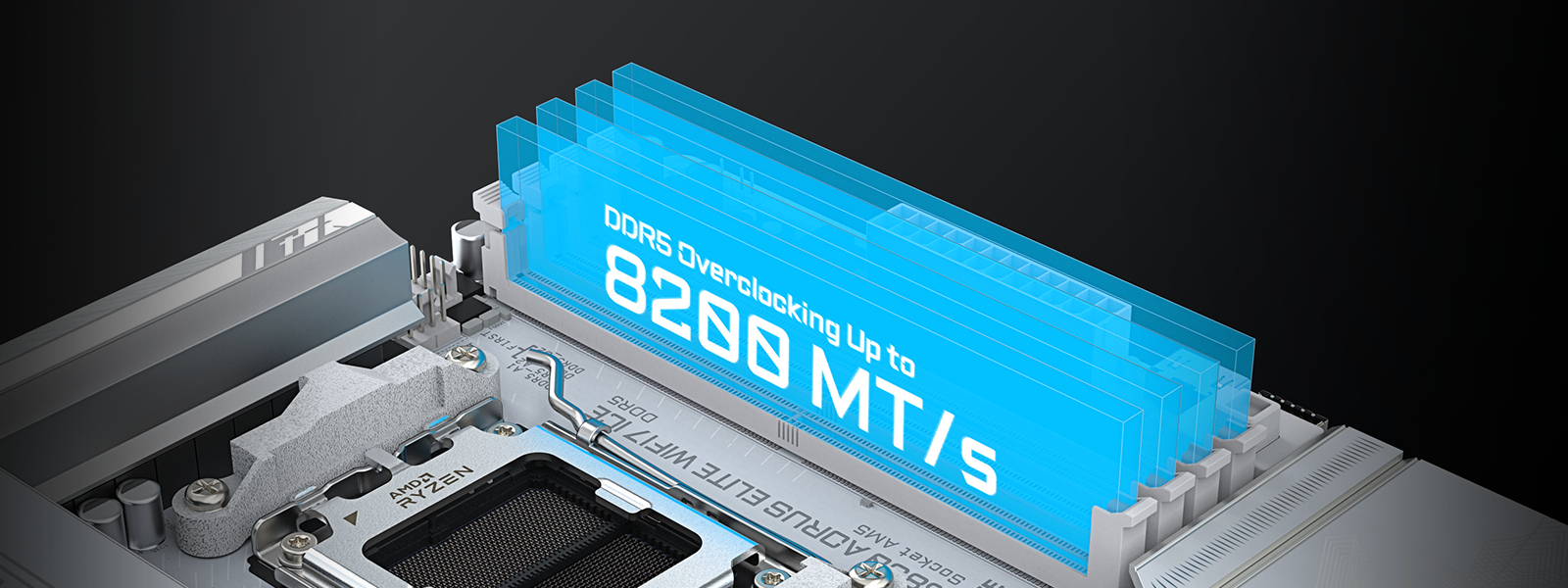 GIGABYTE B850M AORUS ELITE WIFI6E ICE AMD AM5 LGA 1718 Motherboard